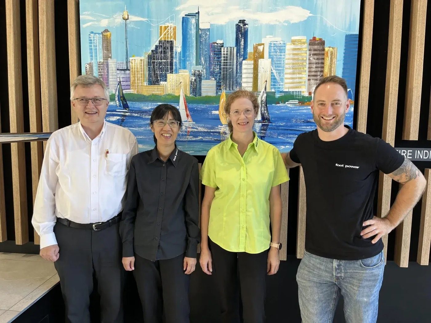 Het team van Foot Power, Pymble, Sydney, Australië