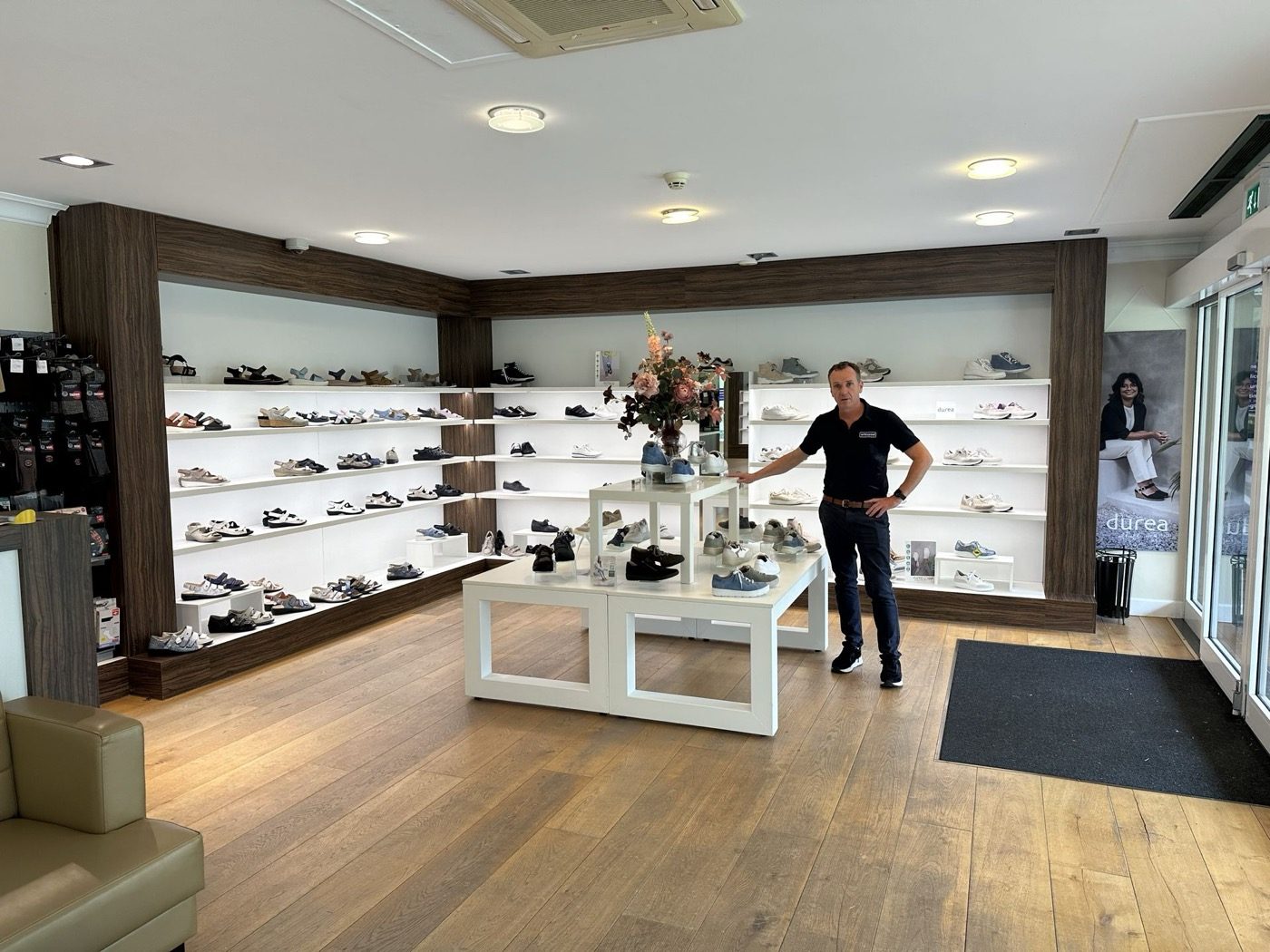 De showroom van Voetmax in Rotterdam