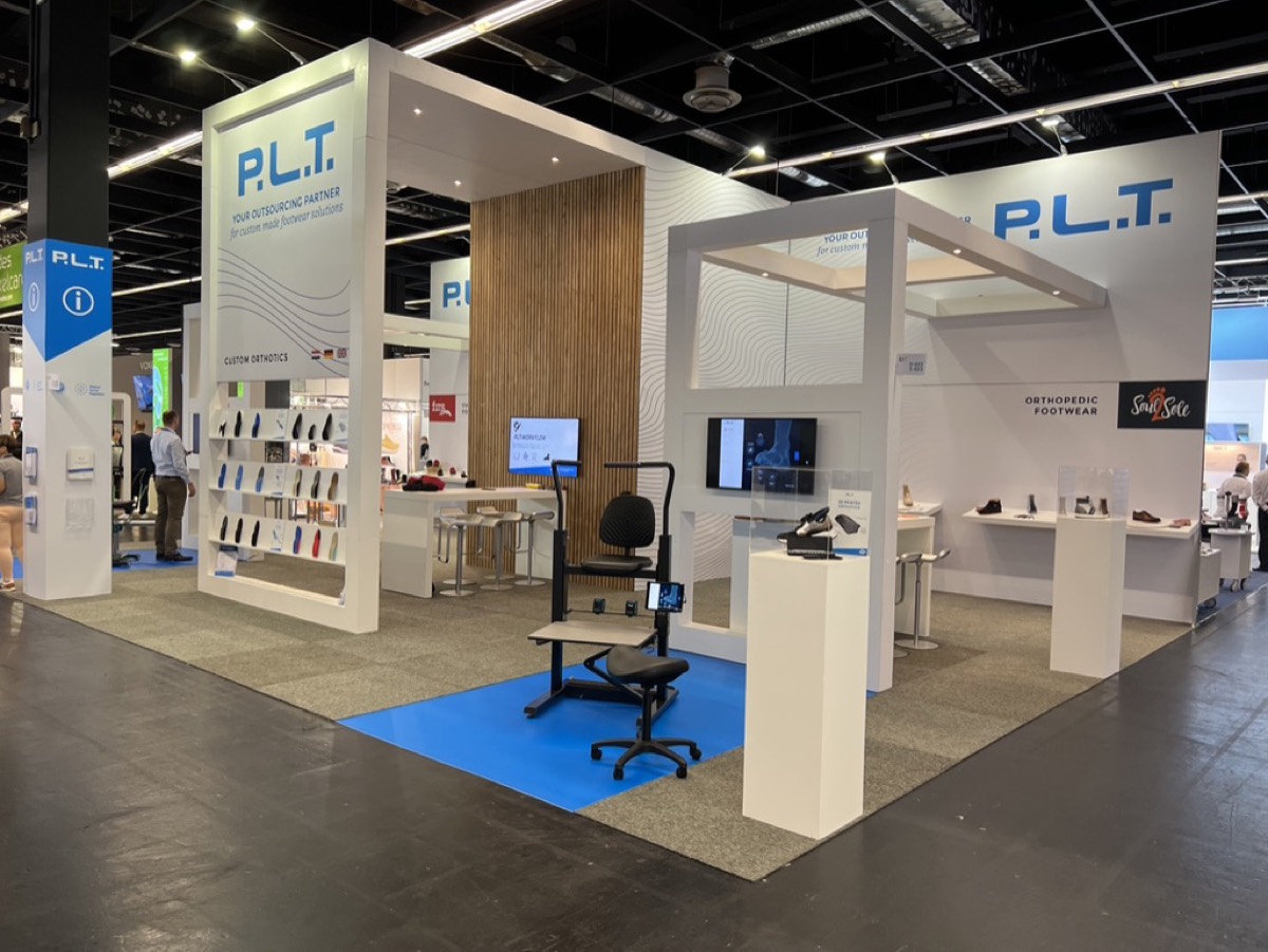 De Orthostand-stand op de Orthopädie Schuh Technik-beurs in Keulen, 2022